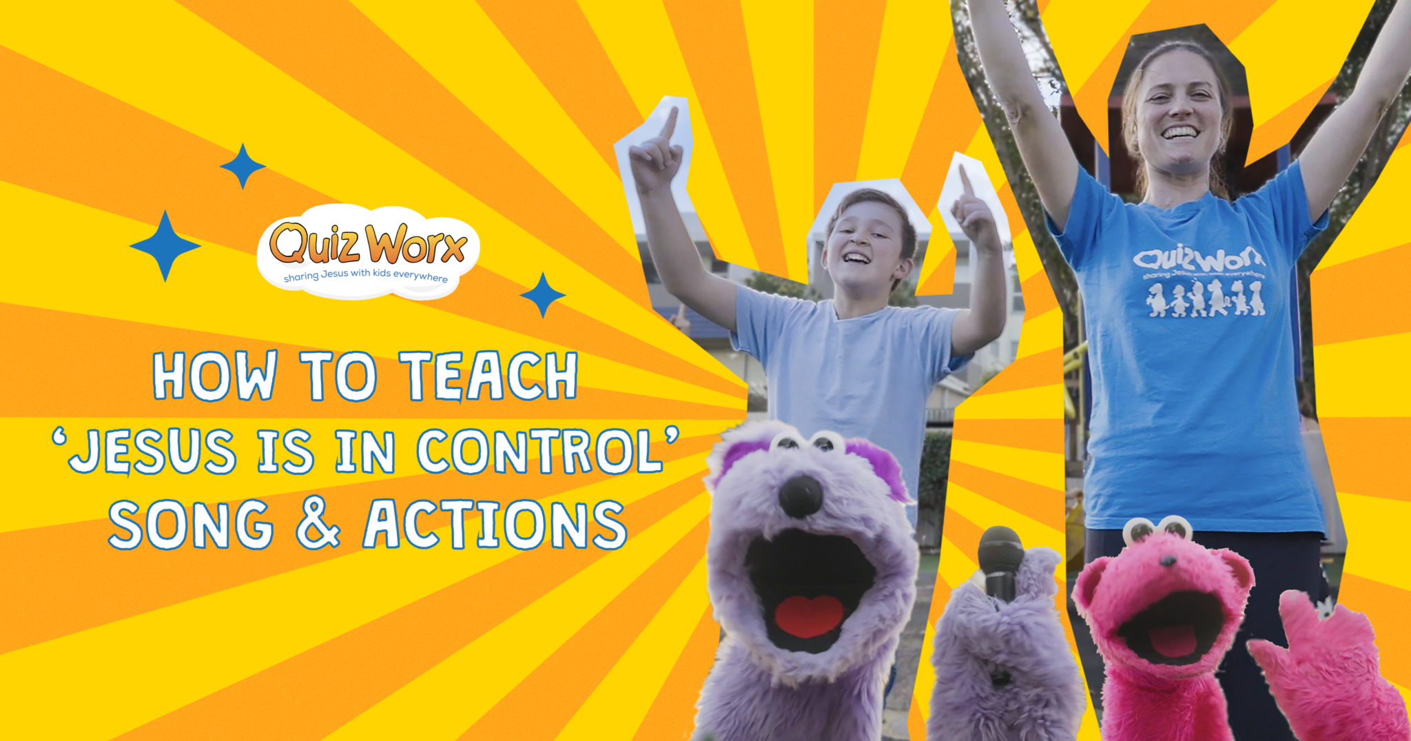 How To Teach 'Jesus is in Control' Song | Quiz Worx